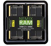 NEMIX RAM 32GB (2X16GB) DDR4 3200MHZ PC4-25600 SODIMM KIT Compatible con