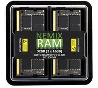 NEMIX RAM Kit de memoria NAS SODIMM sin búfer de 32 GB (2 x 16 GB) DDR4 2666MHZ PC4-21300 2Rx8 1.2V 260 pines ECC sin búfer compatible con Synology D4ECSO-2666-16G