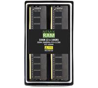 NEMIX RAM Memoria de servidor sin búfer ECC UDIMM DDR4 de 32 GB (2 x 16 GB) PC4-21300 2Rx8 1.2 V ECC UDIMM