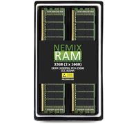Nemix Ram - Memoria registrada (32 GB, 2 x 16 GB, DDR4-3200, PC4-25600, 2 Rx8, RDIMM, ECC, memoria registrada)