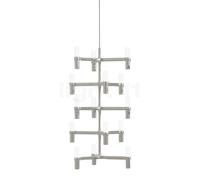 Nemo Crown, lámpara de suspensión, aluminio pulido - 41 cm