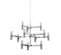 Nemo Crown, lámpara de suspensión, aluminio pulido - 77 cm