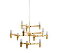 Nemo Crown, lámpara de suspensión, bañado en oro - 77 cm