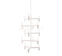 Nemo Crown, lámpara de suspensión, blanco - 41 cm