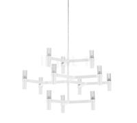 Nemo Crown, lámpara de suspensión, blanco - 77 cm