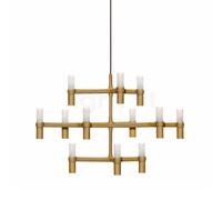 Nemo Crown, lámpara de suspensión, dorado - 77 cm
