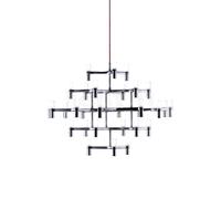 Nemo Crown, lámpara de suspensión, negro - 113 cm