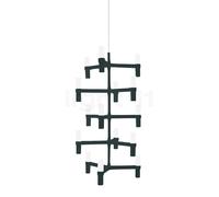 Nemo Crown, lámpara de suspensión, negro - 41 cm