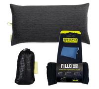 NEMO Equipment Fillo Elite - Almohada ancha ultraligera para mochilero, color negro perla/citrón, talla única