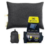 NEMO Equipment Fillo Elite - Almohada ultraligera para mochilero, color negro perla/citrón, talla única