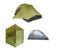 Nemo Equipment Hornet OSMO - Tienda de campaña Ultraligera para mochileros, Brote de Abedul/Gris Buenas Noches, 3 Personas