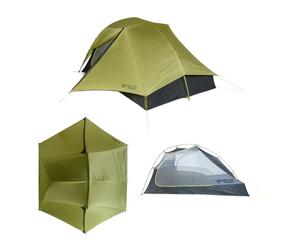 Nemo Equipment Hornet OSMO - Tienda de campaña Ultraligera para mochileros, Brote de Abedul/Gris Buenas Noches, 3 Personas