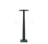 Nemo Portofino, lámpara recargable LED, verde - pie mármol