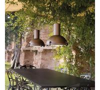 Nemo Projecteur 365 lámpara colgante exterior, marrón moca