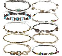 nemokamai 10 bandas de sombrero de vaquero para mujeres y hombres, banda de sombrero de vaquera para sombreros de fieltro de paja occidental, sombreros de fieltro vintage de repuesto