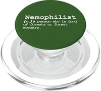 Nemophilist Poetry Forest Vocabulario Definición Amante de la Naturaleza PopSockets PopGrip para MagSafe