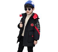 Nemopter Abrigo para Niño Chico Anorak con Capucha para Sudadera con Capucha para Niño de Los dibujos animados Niño, Negro , 4-5 Años