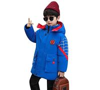 Nemopter Abrigo para Niño Chico Anorak con Capucha para Sudadera con Capucha para Niño de Los dibujos animados Niño, azul, 6-7 Años