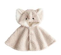 Nemopter Lindo Cape con Capucha Bebé Niño Niñas Sudadera con Capucha Lana Suave Poncho Capa Cortavientos Invierno Otoño Ropa Exterior Caliente Chal para Niños 0-3 años, Elefantes, 0-3 Años