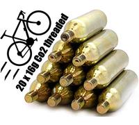 NEMT - Cápsulas de CO2 con rosca (16 g) para bombas de aire, minibombas, 20 Stück/Pieces