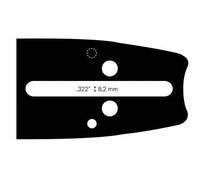 Nemura Guide - Cadena motosierra compatible con Alpina 50 cm - Paso 3/8 - Medidor de 0,58 (1,5 mm) - Piezas de repuesto para herramientas de jardín - Marca francesa