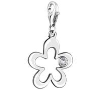 Nenalina plata charm colgante flor con circonita cúbica para collares y pulseras para mujer 712055-019