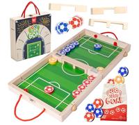 Nene Toys Sling Goal - Juego de Mesa Familiar Desde 4 Años para Niños y Adultos - Juguete en Madera para 2 Jugadores - Juego Infantil de Futbol para Viaje - Regalo Niños Niñas 4-12 Años