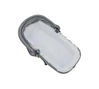 Nenel Cubre capazode Invierno o Funda Recortada para capazo A Medida Paredes Acolchadas + sábana Bajera - Coralina Blanca