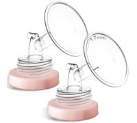 Nenesupply 2 bridas de 17 mm compatibles con Spectra S2 S1 9 Plus Synergy Gold Breastpump Reemplazo para piezas de bomba Spectra, accesorios de brida, boca ancha, trabajo con válvula protectora de