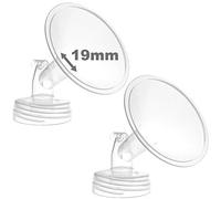 Nenesupply,Brida genérica para extractor de leche Spectra S2 Spectra S1 Spectra 9 Plus Fabricado por Nenesupply. No Original Spectra brida no original Spectra Baby USA partes Talla:Two Flanges,19mm