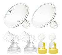 Nenesupply - Piezas de bomba compatible para bombas de leche Medela en estilo Symphony Swing no originales de la bomba Medela Repuesto de membrana de válvula de protección para pechos Medela PersonalFit, 19mm Pump Kit