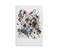 NENGKUAI Kandinsky - Póster de pintura abstracta con litografía de piel de Vierte Bauhausmappe (1922) para pared, lienzo impreso, pintura decorativa, sin marco, 20 x 30 cm