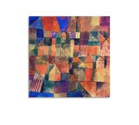 NENGKUAI Póster decorativo de Paul Klee de la ciudad con las tres cúpulas de Paul Klee, sin marco, 50 x 50 cm