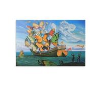 NENGKUAI Póster decorativo de Salvador Dali con velas de mariposa, sin marco, 50 x 75 cm