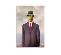NENGKUAI René Magritte El Hijo del Hombre (1964) Póster artístico para pared, lienzo impreso, pintura decorativa, sin marco, 30 x 45 cm