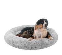 NENIUX Cama redonda para perros y gatos, cojín para perros, sofá para perros, cesta para gatos, donut para mascotas, cojín para perros pequeños, medianos, gatos y otras mascotas (150 cm/59 pulgadas)