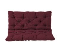 NENIUX Cojín de repuesto para columpio de porche, cojín de repuesto para columpio de exterior, tapete suave con lazos para muebles, patio y jardín, 150 x 100 x 8 cm, rojo oscuro