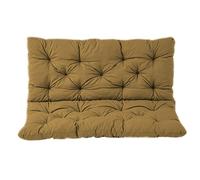 NENIUX Cojín de repuesto para columpio de porche, cojín de repuesto para columpio de exterior, tapete suave con lazos para muebles, patio y jardín, 120 x 100 x 8 cm, color caqui