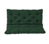 NENIUX Cojín de repuesto para columpio de porche, cojín de repuesto para columpio de exterior, tapete suave con lazos para muebles, patio y jardín, 100 x 100 x 8 cm, verde oscuro