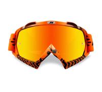 NENKI Gafas de motocross NK-1019 MX ATV Off Road Dirt Bike Gafas unisex para adultos (flecha naranja, lente rojo iridio)