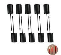 NentMent Paquete de 10 portavelas cónicos con estaca de metal resistente, base para velas de pilar floral, centro de mesa, jardín, boda, fiesta, aniversario (paquete de 10)