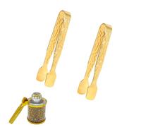 NentMent Paquete de 2 pinzas de carbón para briquetas de carbón, pinzas de bloqueo, pinzas de incienso, soporte de discos de carbón para recoger luces de disco de carbón, tableta, quemador de