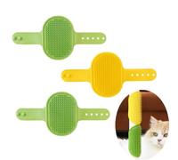NentMent Paquete de 3 almohadillas de goma para rascar gatos, cepillo de aseo, peine de masaje con correa ajustable, protector de poste para gatos, árbol, muebles, sofá, silla, patas