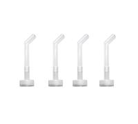 NentMent Paquete de 4 boquillas dispensadoras de agua para extensión de boquilla, inyector de tubería de cola, boquilla para botella de agua para jaula de pájaros, comedero de agua, cuenco de taza, tanque de platos, gatos, loros, cacatúas, periquitos