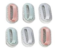 NentMent Paquete de 6 cepillos de esponja de limpieza de baño con asa, cepillo de esponja de limpieza antiarañazos, cepillo de limpieza para ducha, azulejos, vidrio, fregadero, bañera, bañera, lavado