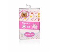 NENUCO - Accesorios Pack de 3 Pañales, Set de Juego, Pack de Cambio de pañal, Accesorios para tu muñeco bebé, complemento de Juguete para muñeca, niños y niñas Desde 2 años, Famosa (NFN41000)