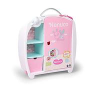 Nenuco - Armario, de color rosa, complemento para guardar la ropita de los bebés Nenuco, muñecos de 35 cm y 42cm, incluye 2 perchas y 1 cajón, para niños y niñas +2 años, Famosa (NFN28000)