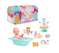 Nenuco Baúl, Juguete Completo con bebé, bañera para la Hora del baño, y Muchos Accesorios, comiditas y cuidados del muñeco, Desde 2 años, Famosa (NFN70000)