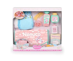 NENUCO, Bolsita Cambiador, Set de Juguete con Pack de Cambio de pañal y Muchos Accesorios para tu muñeco bebé, complemento de Juguete para niños Desde 2 años, Famosa (NFN29000)