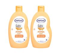 Nenuco Champú Suave para bebé, con Leche de Almendras Dulces, Sin Lágrimas, Pack 2x 500 ml